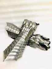 Antique Silver Color  Nazgul  Gauntlets Steel Medieval Armor Gloves Cosplay Gift picture