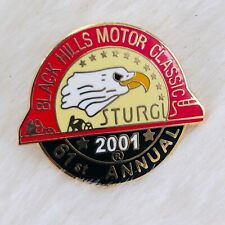 2001 Black Hills Motor Classic Sturgis 61st Annual Enamel Motorcycle Lapel Pin picture