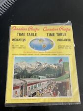 CP CANADIAN PACIFIC Public Timetable:  October 1961 System  picture
