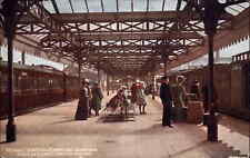 Bexhill England Railroad Train Station Depot Departure Platform c1910 PC picture