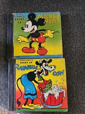 (2) 1938 Walt Disney's story of - Clarabelle Cow- plus Story of Mickey Mouse - picture