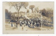 Early 1900's RPPC Looks Like A Funeral Gathering At The Cemetery Unposted picture