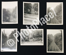 Vintage Lot Of 6 Incline Railroad Train B+W Photos Photographs picture