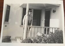 Vintage 1943 Photo Military Man Drunk House picture