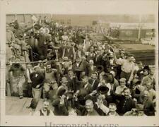 1919 Press Photo Italians on Deck of SS Caserta returning to Italy - kfx32944 picture