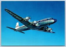 Airplane Postcard United Airlines Douglas DC-7 Mainliner City of San Fran CY6 picture