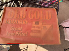 NOS OLD GOLD Vintage Cigarettes Tin Embossed Sign Approx 18 X 25 1/2 picture