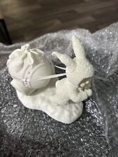 snowbabies dept 56 figurines Pulling An Easter Egg picture