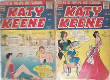 LOT OF 2 KATY KEENE 1958-59 ARCHIE COMICS JUGHEAD APPEARANCE BILL WOOGON picture