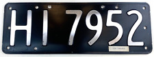 Vintage 1963 New Zealand License Plate HI 7952 Man Cave Pub Wall Decor Collector picture