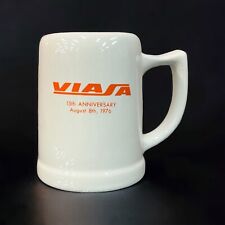 VINTAGE VIASA Venezuelan Airlines Commemorative 15th Anniversary Ceramic Mug picture