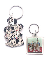DISNEY KEYCHAINS 2 - One Hundred & One - 101 DALMATIANS Puppies Rubber & Acrylic picture