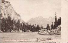 Banff Alberta Bow & Spray River c1905 Rathwell Manitoba Cancel Postcard H62 picture