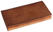 4th Generation Hunter Brown Quality Suede Leather Roll-up Tobacco Pouch - 7953 picture