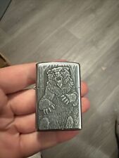1997 BARRETT SMYTHE GRIZZLY BEAR Zippo Lighter Engraved Unsealed picture