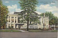 South Carolina Postcard Laurens County Courthouse Linen 1946 Curt Teich Posted picture