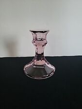 Vintage Purple Amethyst Lilac Glass Candle Holders picture