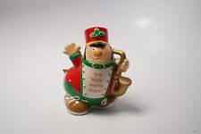 Vintage Enesco Human Bean Figurine Music Saxophone Christmas Note Worthy Friend picture