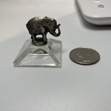 Vintage Pewter Miniature Safari Wild Circus Elephant Figurine picture