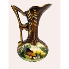 Extraordinary Vase Made in Belgium by Henry Bequet #314 Quaregnon 7”Hand Painted picture