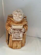 Vintage Treasure Craft Friar Monk Cookie Jar  