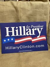 2008 HILLARY FOR PRESIDENT-CLINTON POSTER 14 x 22” picture