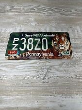 PENNSYLVANIA  Authentic License Plate#PZ38Z0 SAVE WILD ANIMALS  Philadelphia Zoo picture