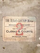 Galveston Texas 1906 - 1908 Cotton Merchant and Country Buyers Business Ledger picture