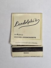 Vintage Matchbook Landolphi’s Restaurant Danvers, Massachusetts  picture