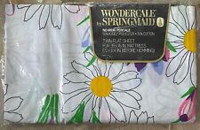 Vtg. WONDERCALE  by Springmaid Spring Fever No-Iron Percale Twin Flat Sheet picture