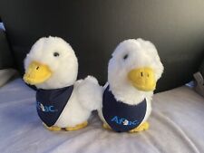 Lot of 2 Aflac 6” Duck Plush w/ Sound Tested Works Promo Talking picture