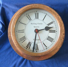 Mid Century Barling Clocks Copper Surround Quartz Wall Clock Made In England picture
