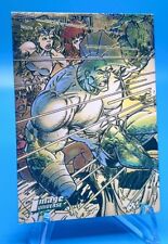 1995 Image Universe Topps Chromium Refractor The Savage Dragon - Under Fire #4 picture