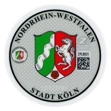 Cologne Köln Germany German License Plate Registration Seal & Inspection Sticker picture