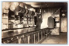 c1920s Tailor Suit Shop Store Hats Bar Canada Interior RPPC Photo Postcard picture