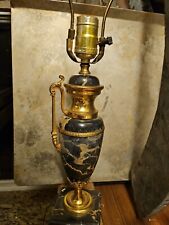 Fine Neoclassical Style Marble and Brass Urn Shaped Vase Accent lamp Mid 20th c. picture