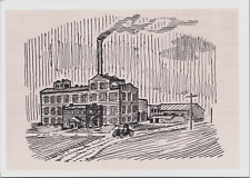 Great Western Sugar Beet Factory c1906 Fort Morgan CO Pen Ink Drawing Old Car picture
