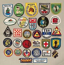 Vintage Lot of 30 Souvenir PATCHES Foreign Travel Germany Holland Sweden +MORE+ picture