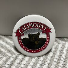 Catamount Button Pin Brewed In Vermont Mountain Lion Cougar Logo  picture