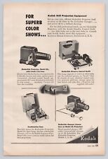 1947 Kodak For Superb Color Shows Kodaslide Projector 2A VINTAGE PRINT AD PS47 picture