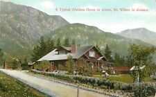 c1907 Postcard; Typical Altadena Home in Winter, Mt. Wilson Distant, M. Rieder picture