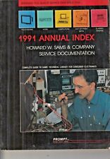 HOWARD W SAMS CO. 1991 ANNUAL INDEX - TV VCRS COMPUTERS CLASSIC RADIOS BOOK picture