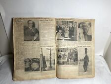 1950 Vtg Pittsburgh & US Newspaper Clippings Album Historical interesting OOAK picture