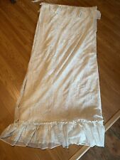 2 - Vintage Sears  lace curtain Panels 136”x 79”  With 60” Matching Tie Backs picture