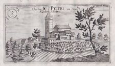 Sv. Petar V Sumi Instrien Istria Croatia Engraving Valvasor 1679 picture