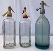 Three Antique Soda Water Siphons from Paris Bistro picture