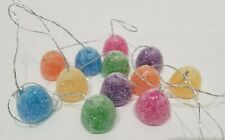 12 Christmas MINI Gumdrop Sugar Coated Gingerbread Fake candy Tree Ornaments picture