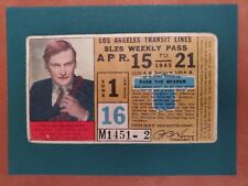 Yehudi Menuhin, Los Angeles Transit Pass picture