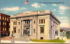 Linen Postcard U.S Post Office in Carbondale, Pennsylvania picture