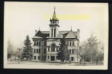 Rppc Flathead County Courthouse Kalispell Mt Montana Old Car Real Photo picture